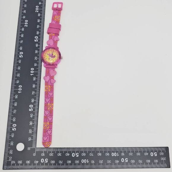 Vintage Disney Minnie Mouse Pink Hearts Watch - Picture 12 of 13